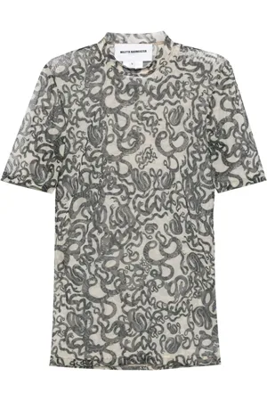 MELITTA BAUMEISTER Camiseta con estampado de serpiente