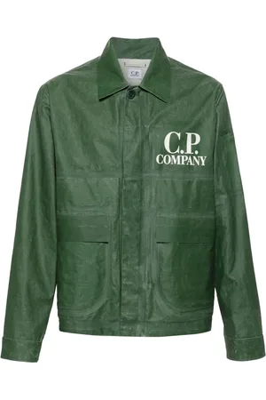 C.P. Company Sobrecamisa con logo estampado
