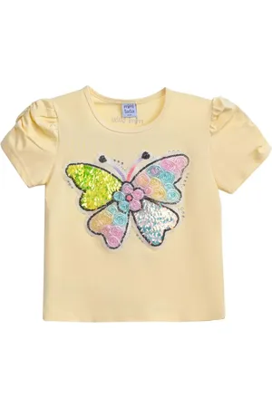 Mimi Tutu Camiseta con aplique de mariposa