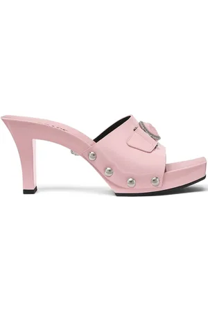 VERSACE Zuecos con hebilla Medusa y tacón de 60 mm