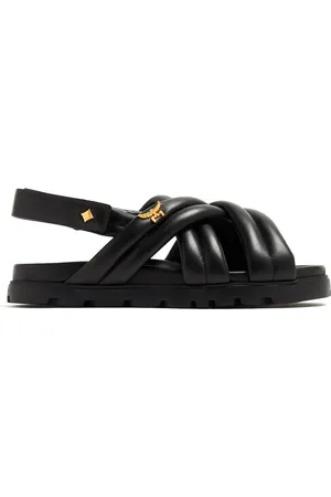 MCM Sandalias acolchadas con tiras cruzadas