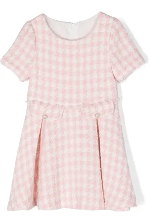 Lapin House Vestido acampanado con motivo pied de poule