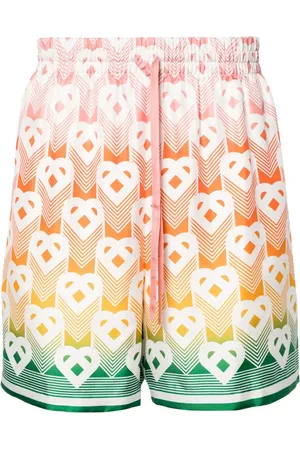Casablanca Bermudas Gradient Heart de seda