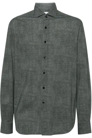 Xacus Camisa con estampado de cambray