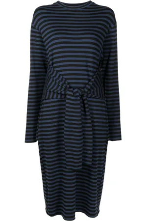 Uma Raquel Davidowicz Vestido midi con rayas horizontales
