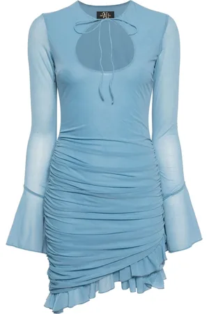 De La Vali Vestido corto Galle con abertura en el escote