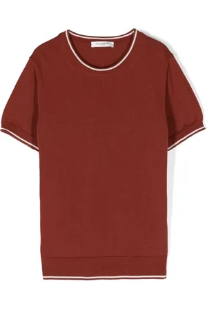 Paolo Pecora Camiseta con borde a rayas
