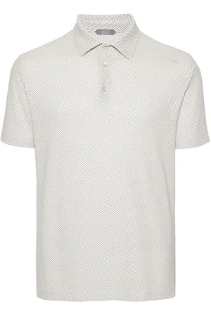 ZANONE Polo con motivo geométrico