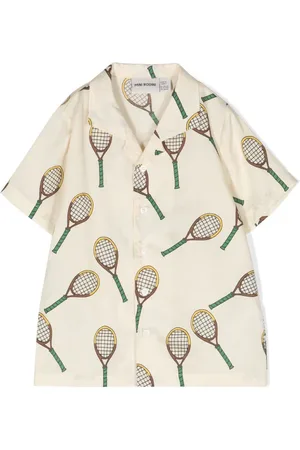 Mini Rodini Camisa con estampado Tennis