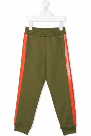 Balmain Pantalones de chándal con franja del logo