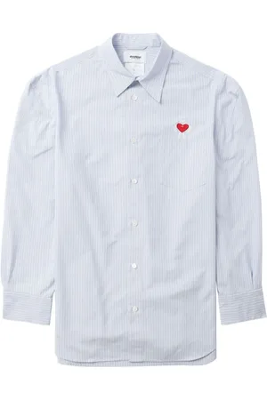 DOUBLET Camisa Robot Shoulder a rayas