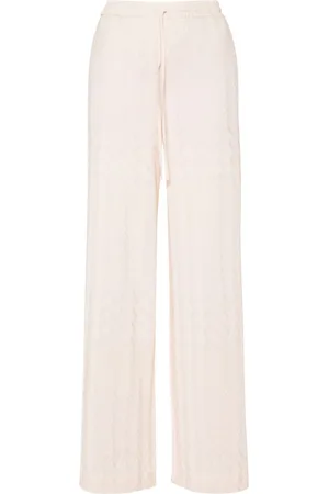 Missoni Pantalones anchos de punto chevron
