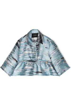 John Richmond Blusa con estampado envejecido