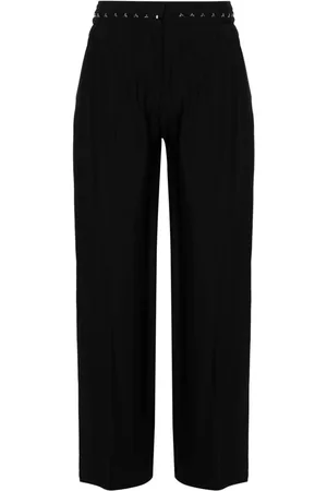 MUGLER Pantalones anchos con corchete
