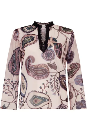 Silvia Tcherassi Blusa Toscana con estampado de cachemira