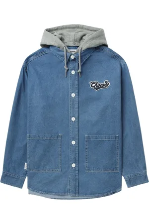 Chocoolate Chaqueta vaquera con aplique del logo