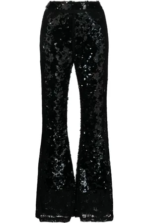 Cynthia Rowley Pantalones acampanados de talle alto