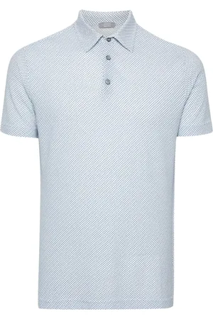 ZANONE Polo con estampado geométrico