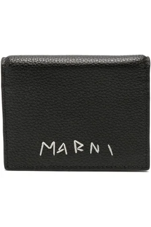 Marni Cartera plegable con logo bordado