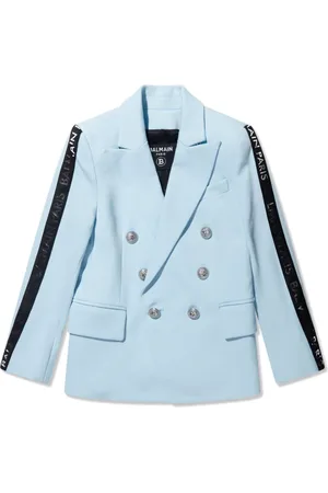 Balmain Blazer con franjas del logo