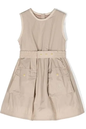 Moncler Vestido acampanado plisado