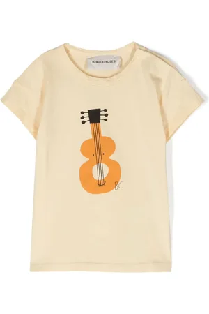 Bobo Choses Camiseta con guitarra estampada