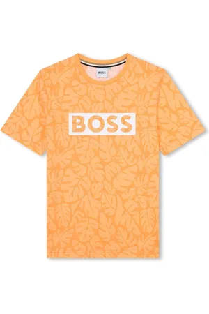 HUGO BOSS Camiseta con hojas estampadas