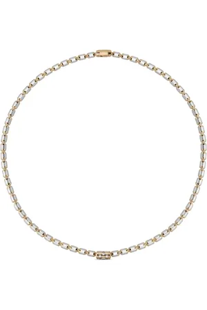 Officina Bernardi Collar Lumen en oro amarillo y blanco de 18 ct con diamantes