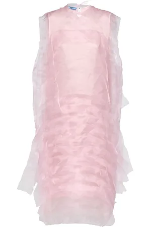 Prada Vestido con dobladillo asimétrico