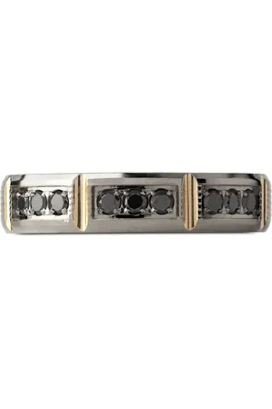 Officina Bernardi Anillo Lumen en oro blanco y amarillo de 18 ct con diamante