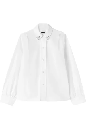 Jil Sander Camisa con clip de joyas