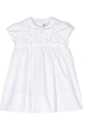 Il gufo Vestido midi con aplique floral