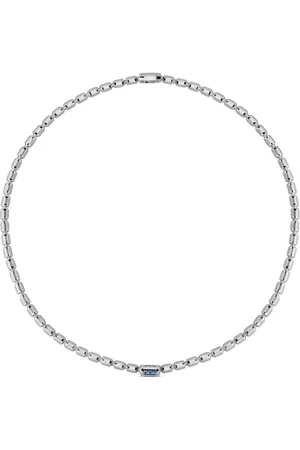 Officina Bernardi Collar Lumen de oro blanco de 18 ct con diamantes y zafiro