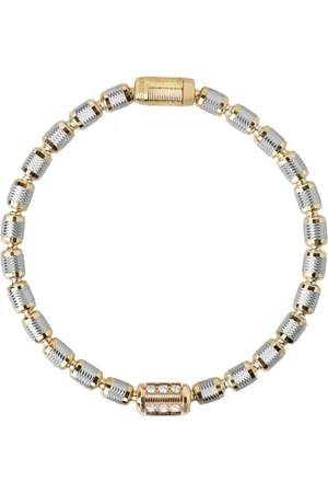 Officina Bernardi Pulsera Lumen AC en oro amarillo de 18 ct con diamantes