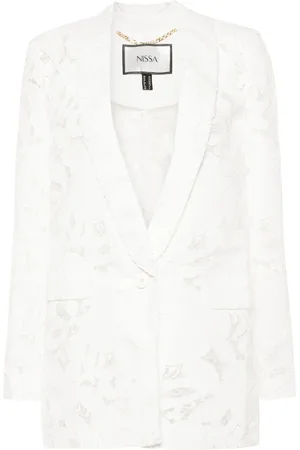 NISSA Blazer con bordado floral
