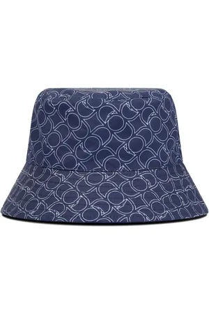 Trussardi Sombrero de pescador reversible con logo