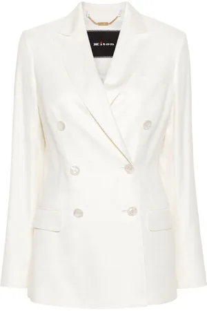 Kiton Blazer de lona con doble botonadura