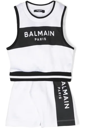 Balmain Set de bermudas con logo estampado