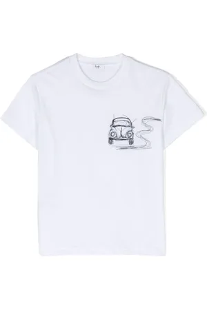 Il gufo Camiseta con motivo bordado