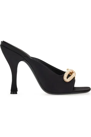 Salvatore Ferragamo Mules con lazo y detalles de cristal de 105mm