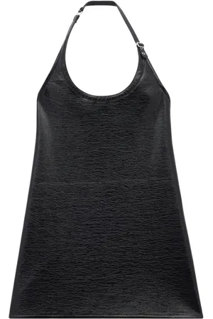 Courrèges Vestido corto con cuello halter