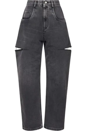 Maison Margiela Vaqueros ajustados de talle alto