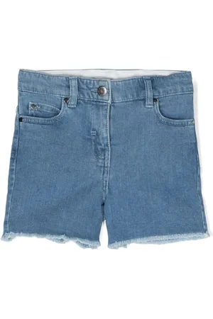 Stella McCartney Pantalones vaqueros cortos con corazones deshilachados