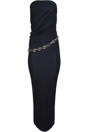 CHRISTOPHER ESBER Vestido largo con detalle de cadena