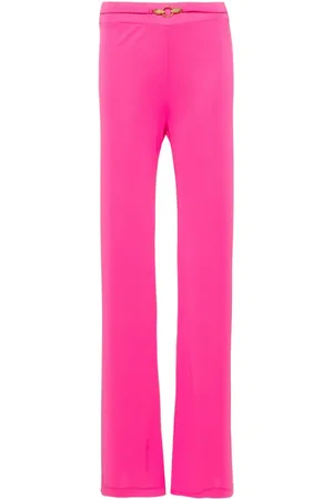 Roberto Cavalli Pantalones acampanados con detalle de serpiente