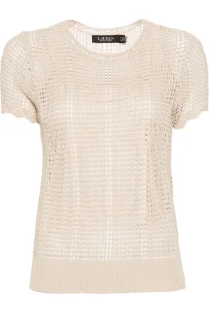 Ralph Lauren Camiseta Eyelat de punto flojo