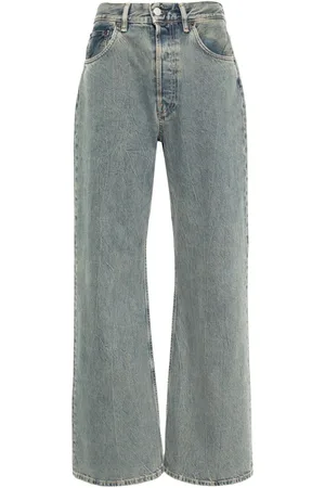 Acne Studios Vaqueros anchos de talle medio