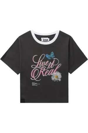 Izzue Camiseta con frase estampada