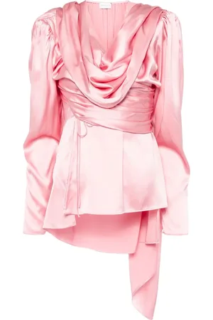 MAGDA BUTRYM Blusa drapeada de manga larga