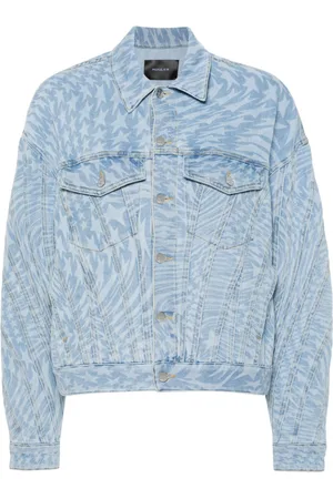 MUGLER Chaqueta vaquera con estrellas estampadas